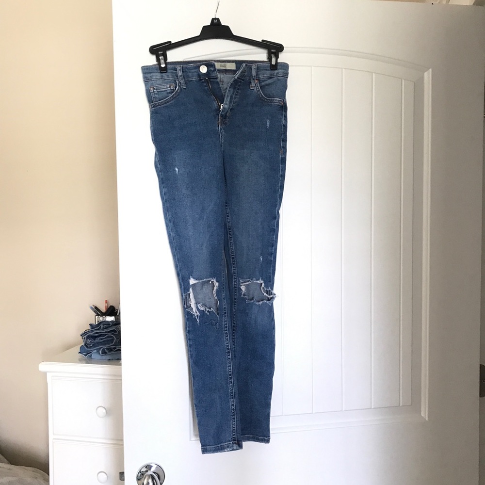 Topshop ripped, skinny jeans